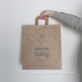 Customised Handle Brown Kraft Paper Bags Printing Logo